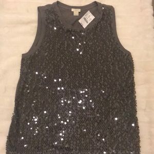 J. Crew sequin top